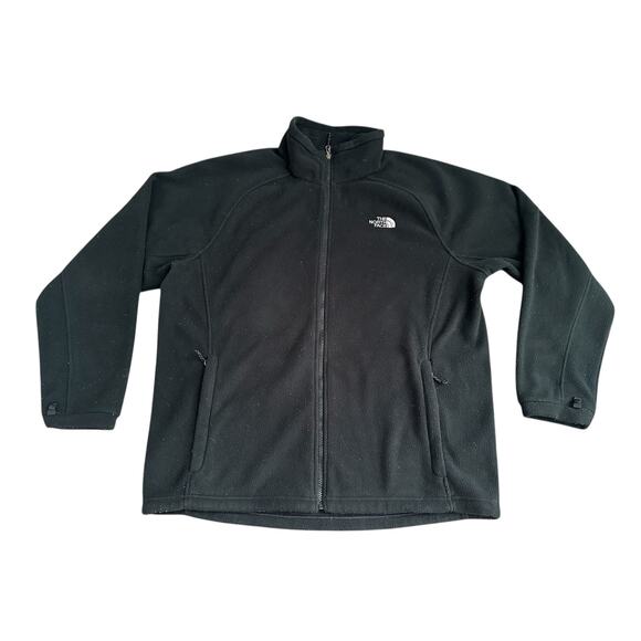 North Face TNF Black Full Zip Fleece Jacket Mens XXL 2XL - Picture 1 of 6